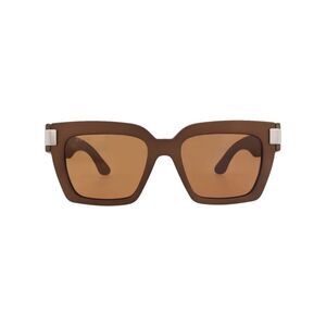 Gucci Square-Frame Injection Sunglasses Brown Womens